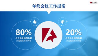 蓝色商务之夜 实用大气的公司总结汇报PPT模板图文设计解析